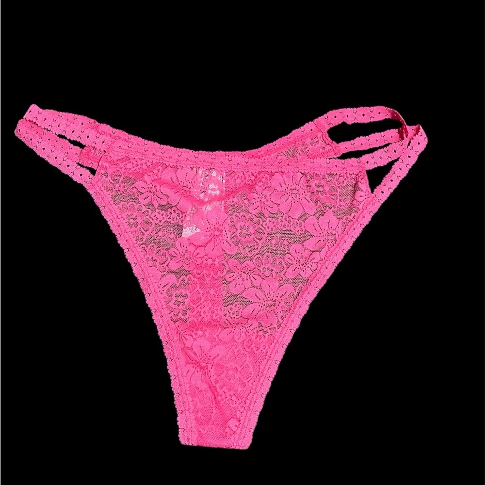 PINK Victoria's Secret Bright Lace Panty Size XXL